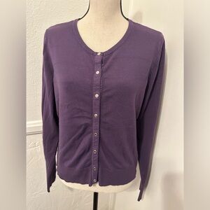 White House, Black market purple long sleeve sweater